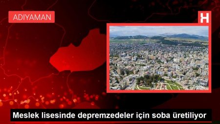 Meslek lisesinde depremzedeler için soba üretiliyor
